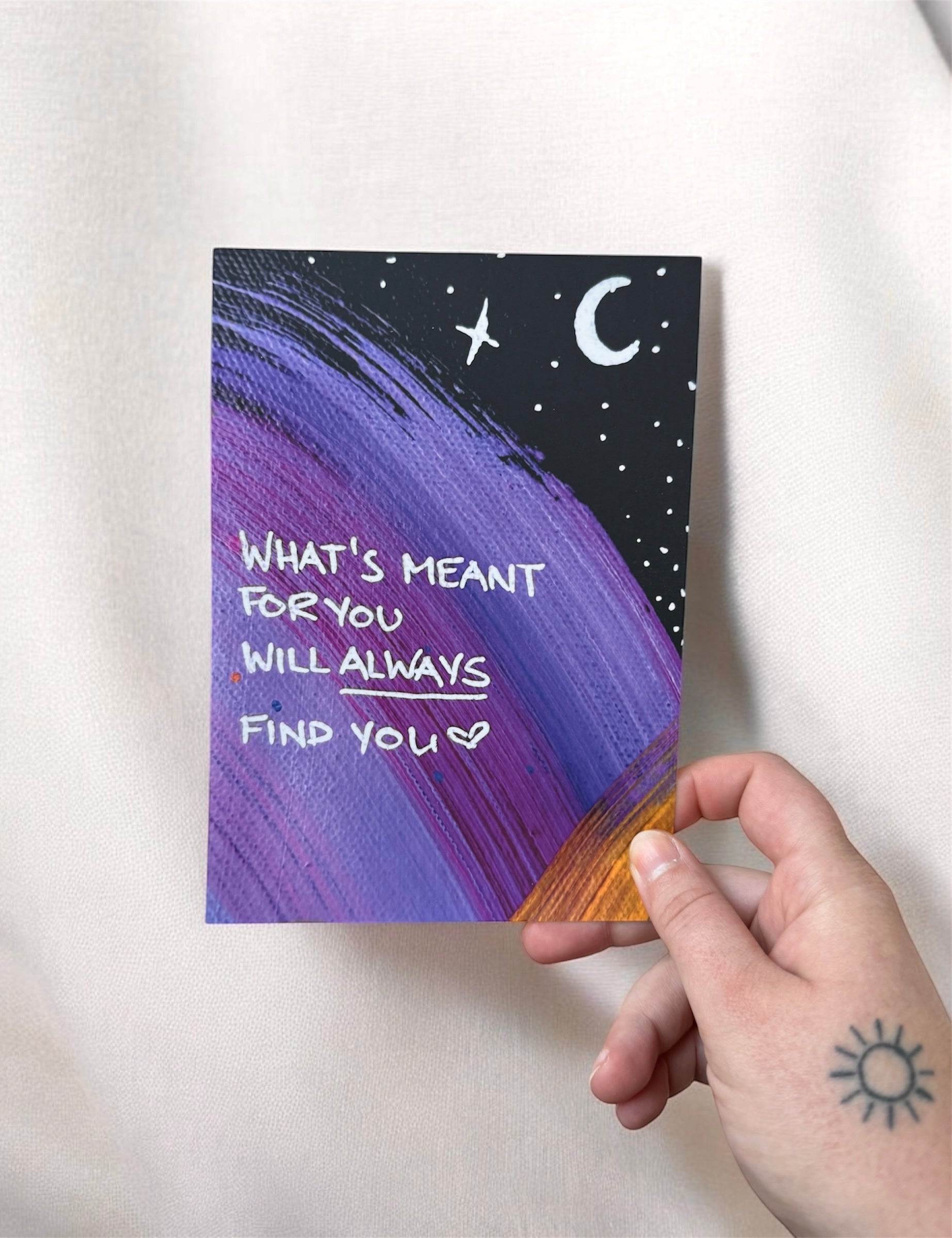 Postkarte WHATS MEANT TO BE