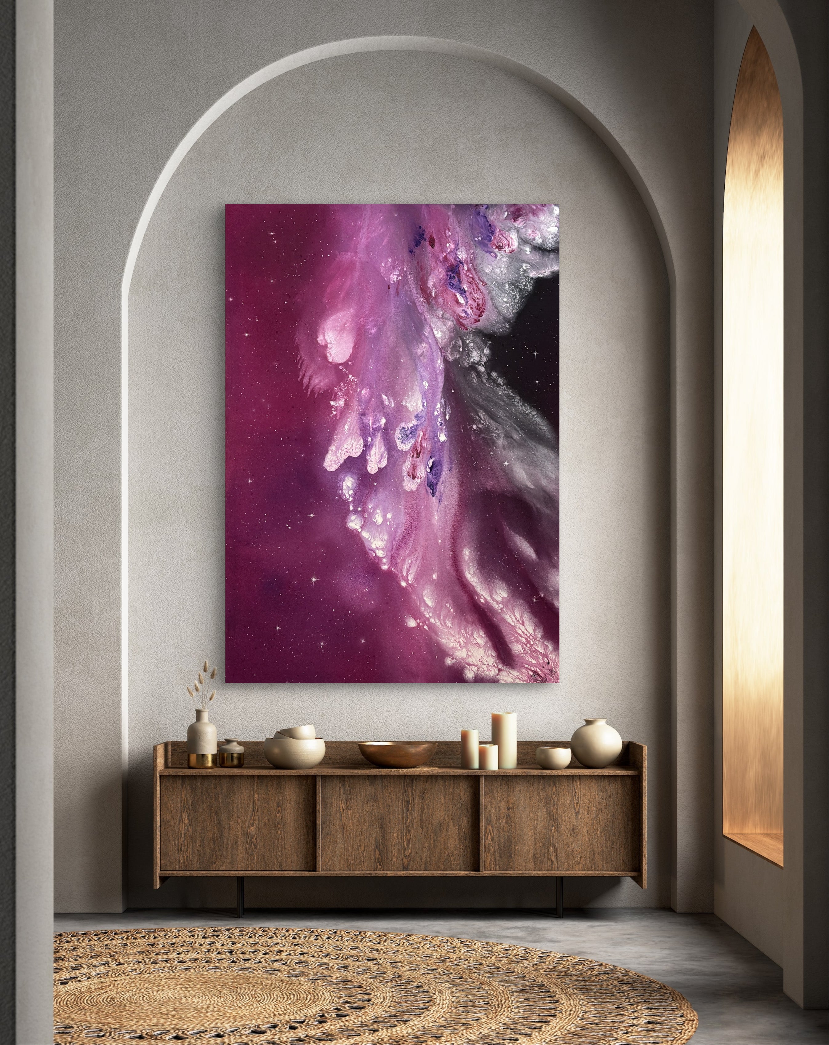 Wiesbadener Künstlerin Sophie Drummer verbindet Tiefe & Emotion in abstrakter zeitgenössischer Malerei